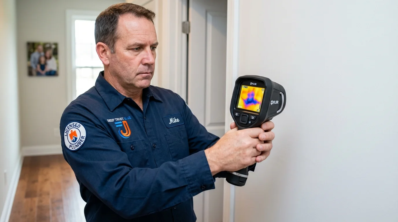 Thermal imaging leak detection by Johns Plumbing LLC in Cabazon